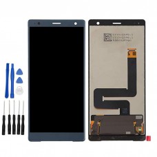 écran tactile Sony Xperia XZ2 H8266, H8216, H8296, H8276, 702SO, SOV37 Bleu